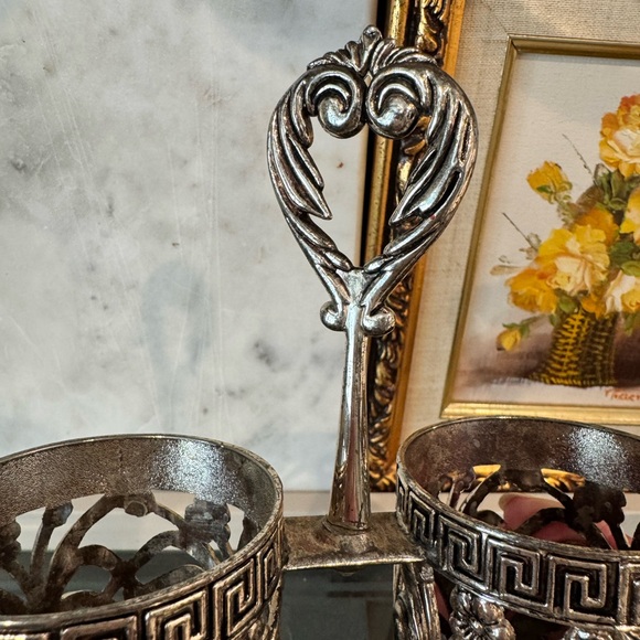 Soviet metal cutlery holder - Picture 3 of 6